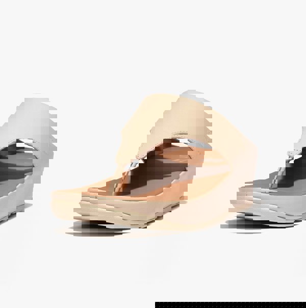 FitFlop SHUV TOE-POST Womens Sandals Stone Beige