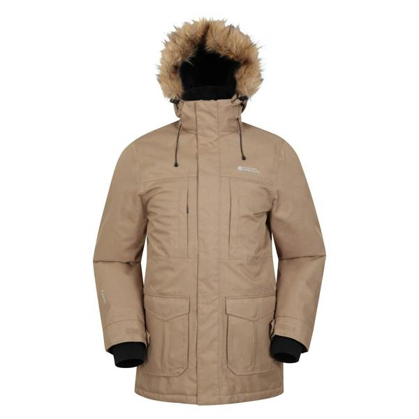 Mountain Warehouse Mens Gorge II Long Jacket - Stone - 