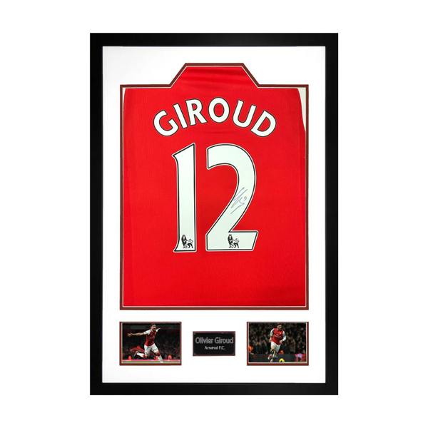 Olivier Giroud Signed Arsenal Shirt Premium Frame