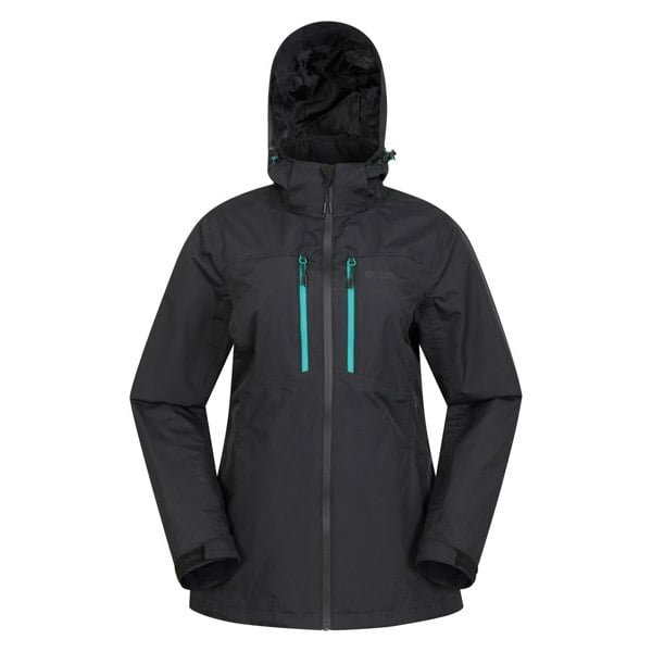 Mountain Warehouse Womens/Ladies Rainforest II Extreme Waterproof Jacket - Jet Black