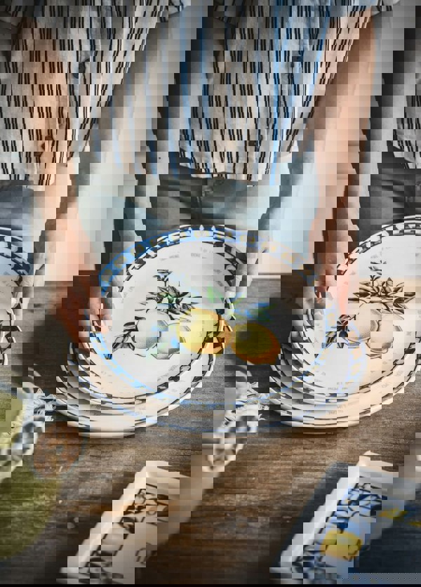 Rozi Odore Di Limone Collection Dinner Plates, Set of 6