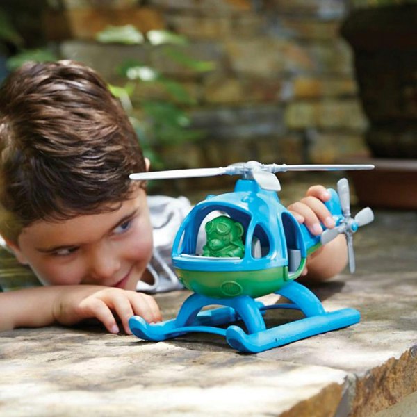 Green Toys Blue Helicopter, Made From 100% Recycled Plastic