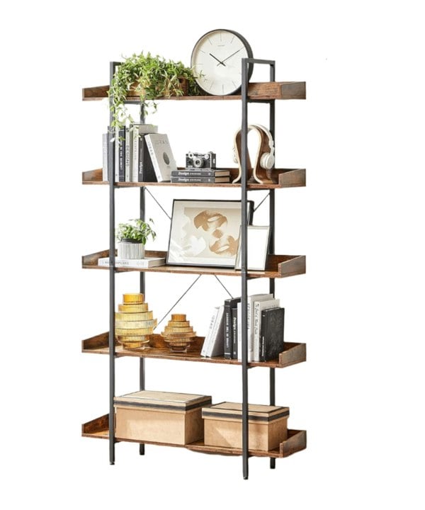 Modcraft Industrial 5 Tier Bookcase Shelving