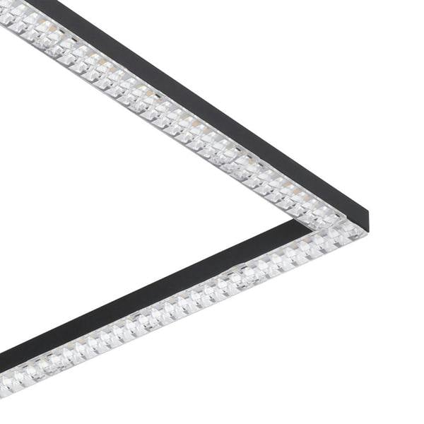 Pagazzi Lighting Lucia Black LED Flush Ceiling Light