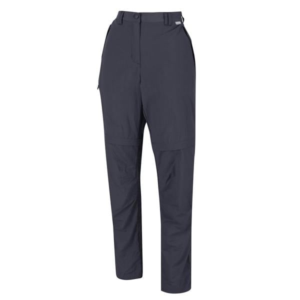 Regatta Womens/Ladies Chaska II Zip Off Trousers - Seal Grey