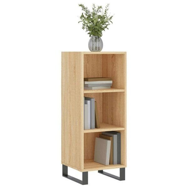 Berkfield Sideboard Sonoma Oak 34.5x32.5x90 cm Engineered Wood