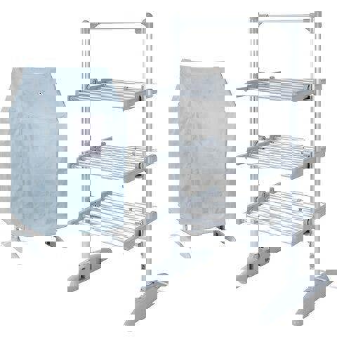 Glamhaus EcoDry Electric Heated Clothes Airer with Cover 248W Foldable