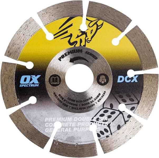 OX Spectrum Premium Double Six Diamond Blade - GP  125-22.23mm