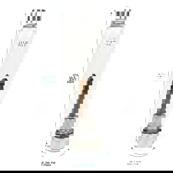 Myga Tiger’s Eye Crystal Glass Water Bottle