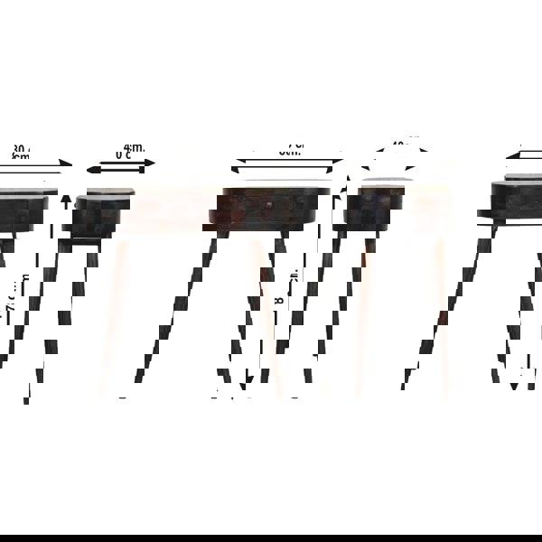 Artisan Furniture Solid Wood Albion Light Walnut Console Table