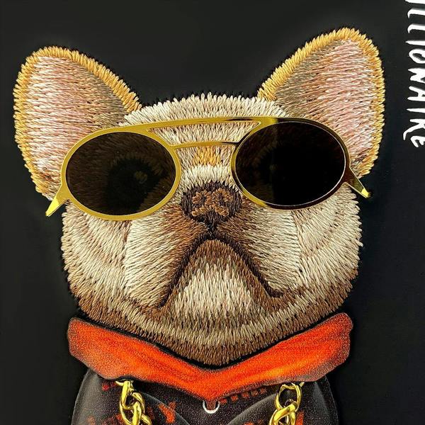 Nimmy Friends Nimmy Glasses Cool Dog Case with MagSafe for iPhone 17 6.3" Black Orange - N-YJ-IP17-01