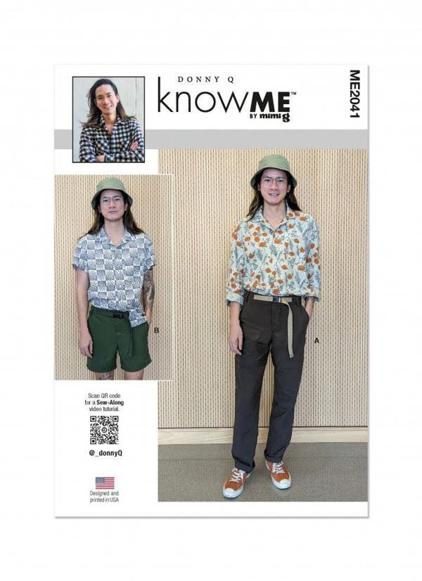 Know Me Sewing Pattern 2041, Trousers, Shorts for Men, AA (34-36-38-40-42) - Intermediate