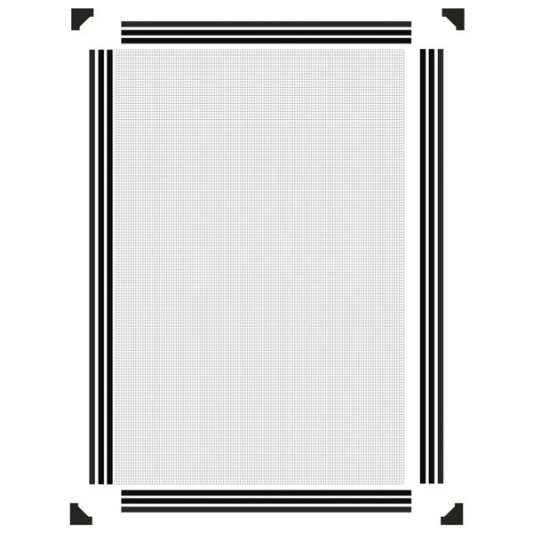 Berkfield Magnetic Insect Screen for Windows Anthracite 80x120 cm