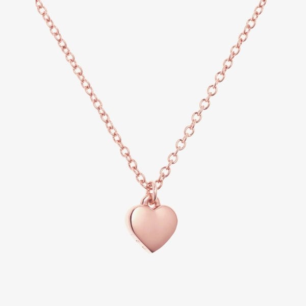 Ted Baker Hara Rose Gold Finish Tiny Heart Pendant Necklace TBJ1145-24-03