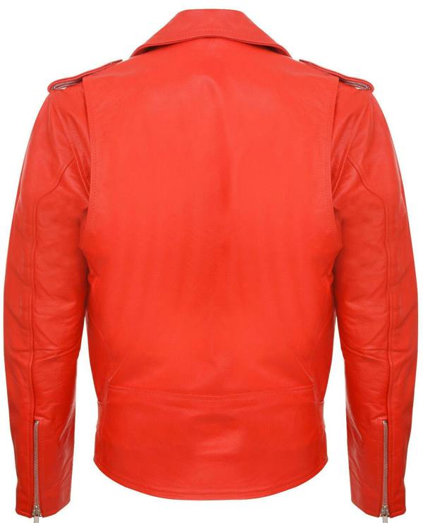 Infinity Leather Mens Cow-Hide Black Brando Jacket -Venice