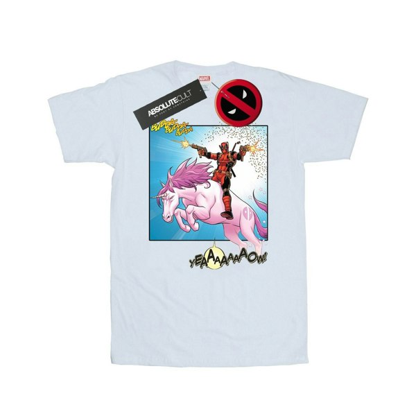 Marvel Mens Deadpool Hey You T-Shirt - White