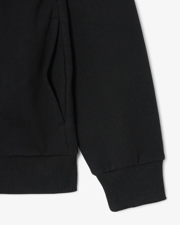 Lacoste Half Zip Mens Fleece Sweatshirt - Black 031 | CHO | Designer Mens Sweatshirts