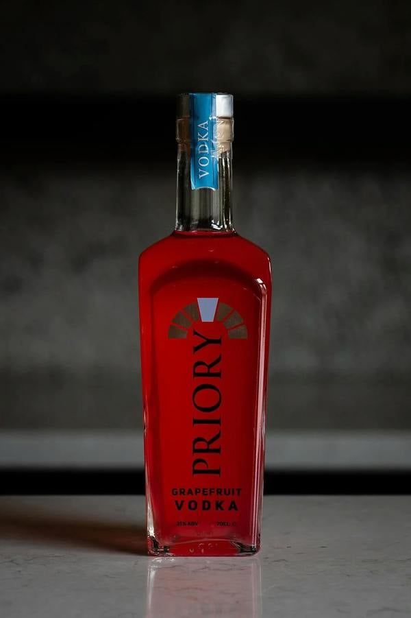 Priory Grapefruit Vodka - 700ml Bottle | Potato-Based Spirit | 31% ABV