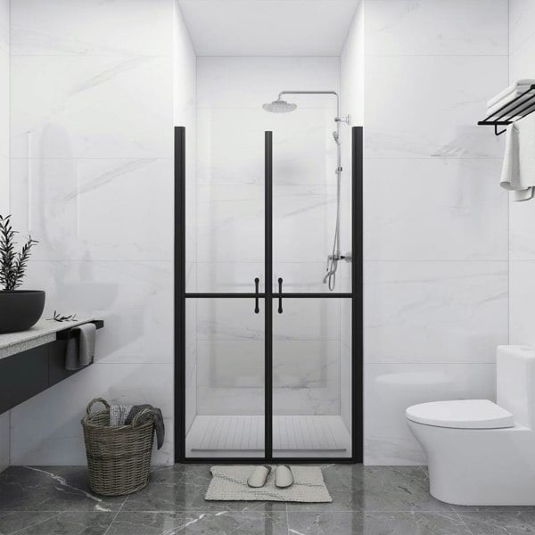 Berkfield Shower Door Clear ESG (88-91)x190 cm