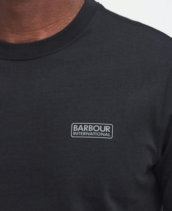 Barbour International Small Logo T-Shirt - Black/ Pewter