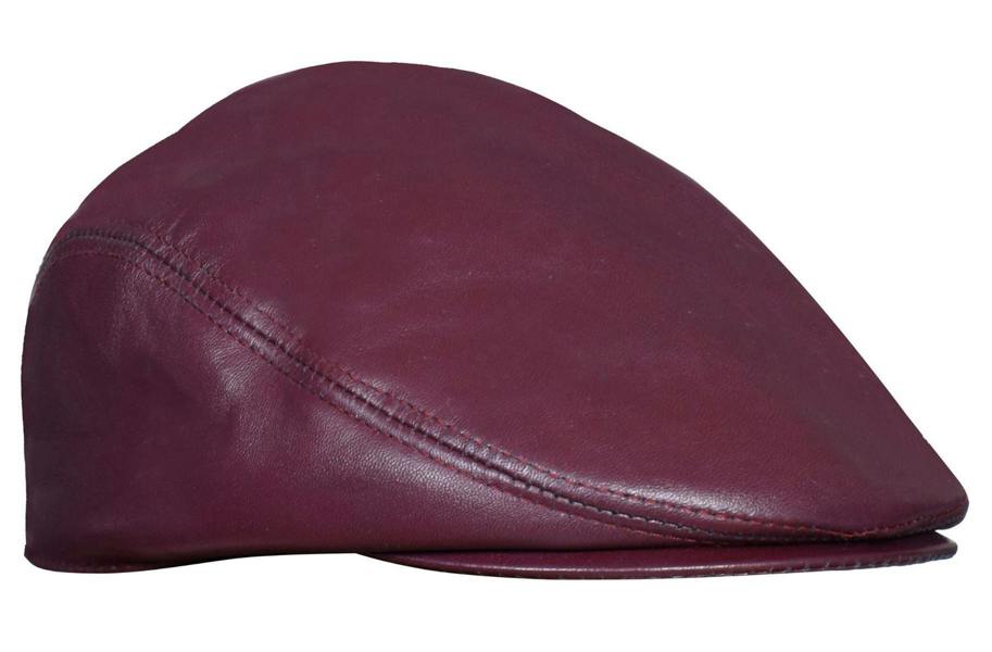 Infinity Leather Mens Leather Peaky Blinders Newsboy Flat Hat