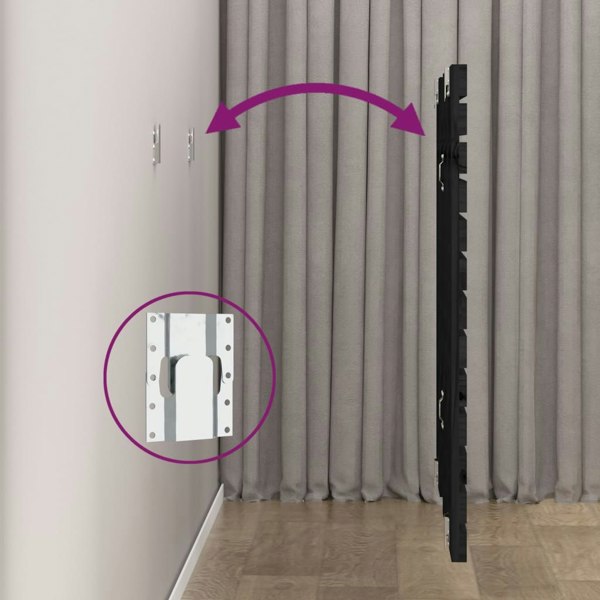 Berkfield Wall Headboard Black 81x3x91.5 cm Solid Wood Pine