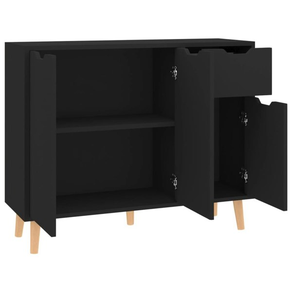 Berkfield Sideboard Black 90x30x72 cm Engineered Wood