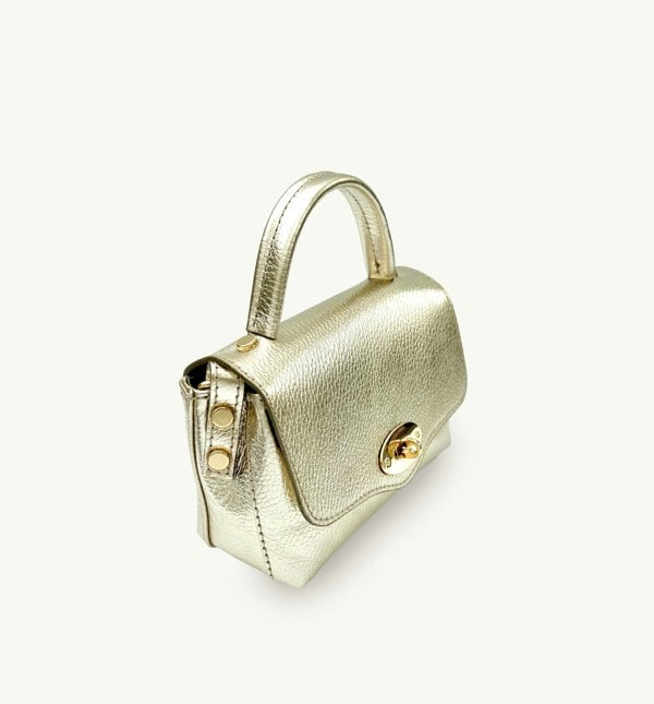 Apatchy London The Rachel Leather Bag - Gold