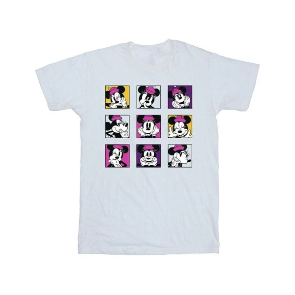 Disney Mens Minnie Mouse Squares T-Shirt - White