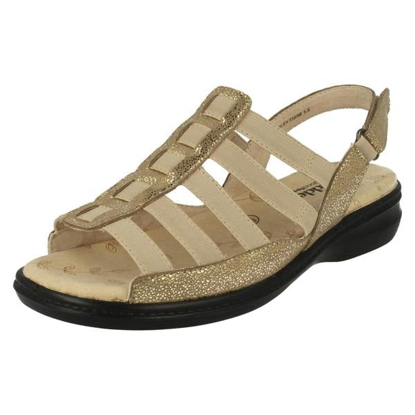 Padders Ladies Padders Wide Fit Strappy Sandals Lesley