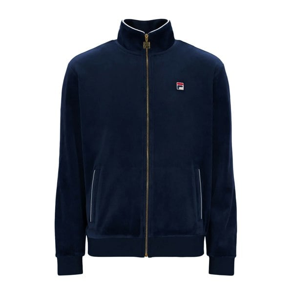 Fila Irving 2 Velour Track Top Jacket Fila Navy/Gardenia
