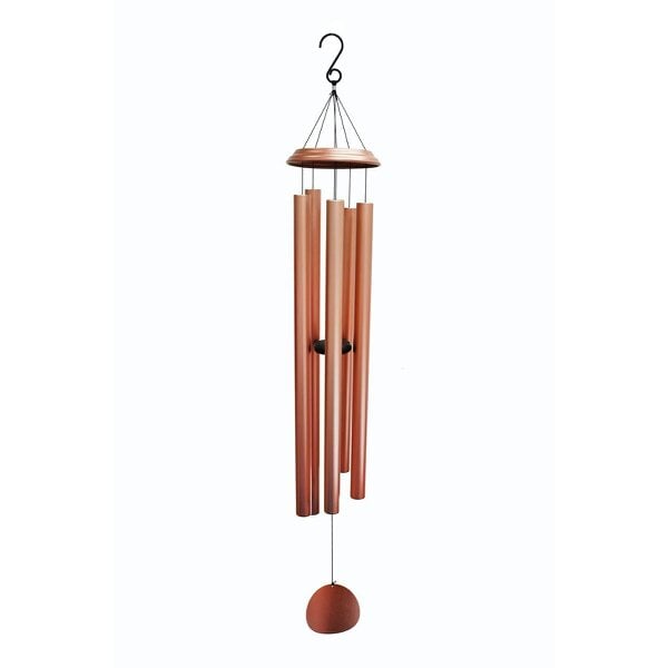 EDH Door Hardware Concerto Musical Wind Chime – 40" Rose Gold (101cm x 18cm x 18cm) | Extra-Large Deep-Tone Metal Wind Chime