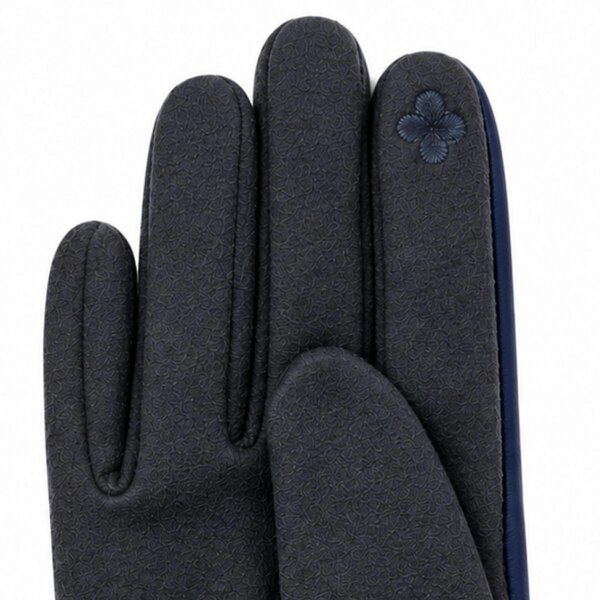 Love EMVY Ladies Two Tone Faux Leather Gloves