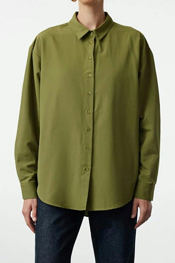 WOVCOR Loose Fit Cotton Woven Shirt