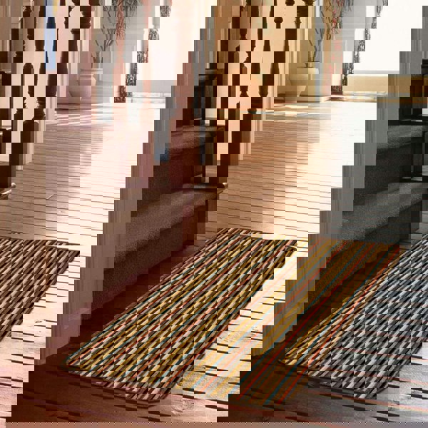 Washable Designer Mats Stripe Design in Different Colors