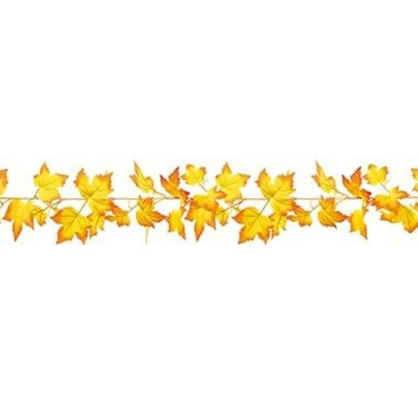 Garden Greatness 8ft Autumn Leaf Yellow Door Garland