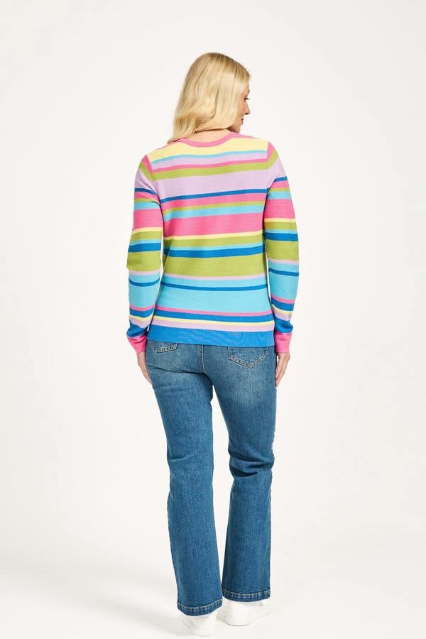 Mudflower Multi Stripe Knit Jumper