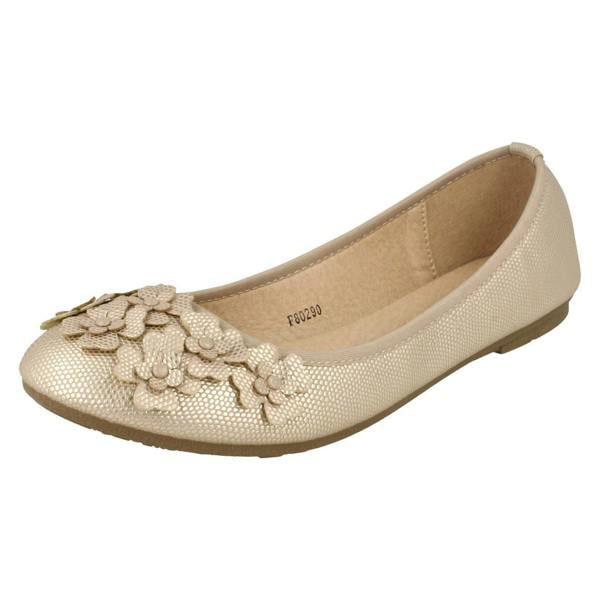 Spot On Ladies Spot On Casual Flat Ballerina Shoes