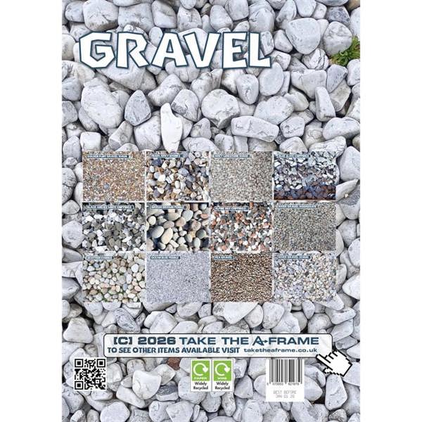 Gravel A3 Calendar 2027, Wall Calendars, Month To View, Humour, Gift