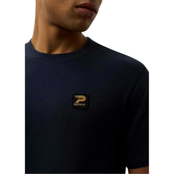 Patrick Mens Campbell Cotton Regular T-Shirt - Navy - 