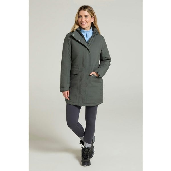 Mountain Warehouse Womens Rain On Waterproof Padded Jacket - Khaki Green