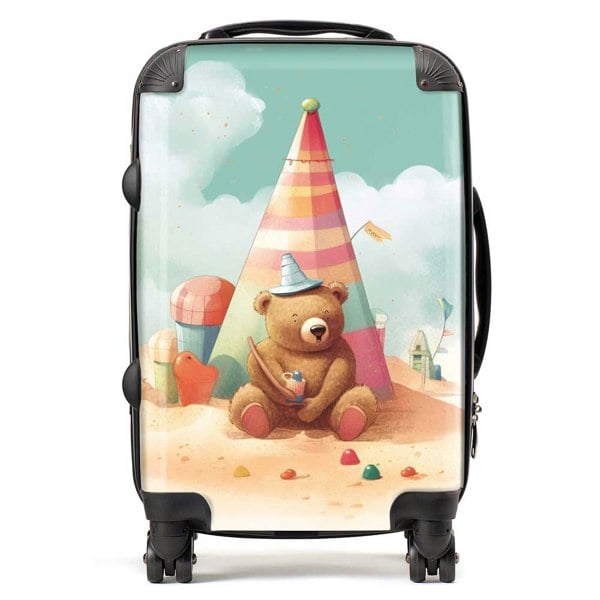 Warren Reed A Bear On A Beach Holiday Suitcase