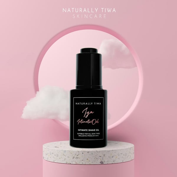 Naturally Tiwa Skincare IYA Intimate Shave Oil 30ml Reduces redness, irritation, itching and razor bumps, Ingrown hairs