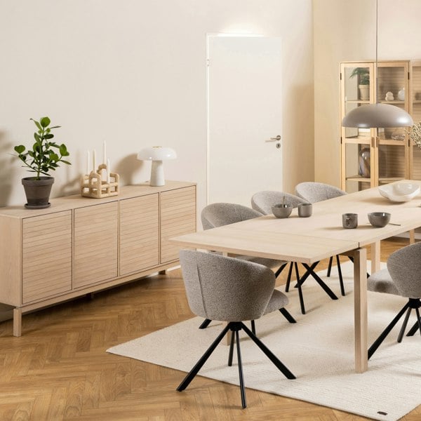 Furniture To Go Linley 4 Door Sideboard in White Oak
