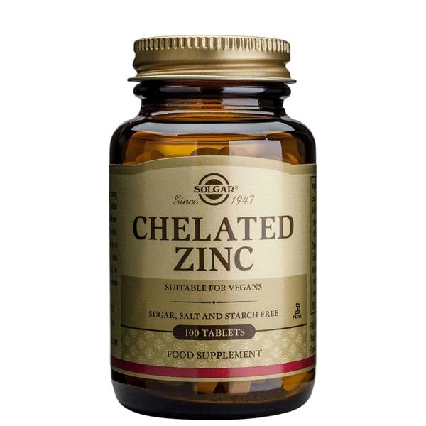Solgar Minerals Chelated Zinc Tablets x 100