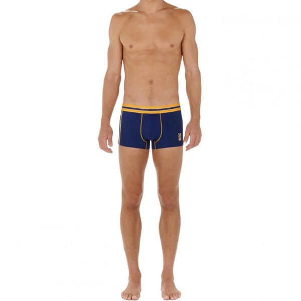 Hom Run Sports Contrast Boxer Trunk, Blue/yellow