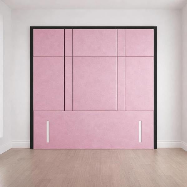 Great British Beds Alice headboard with Contrast Border
