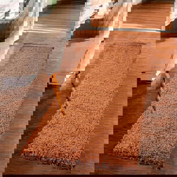 Smart Living Shaggy Rug - Terracotta