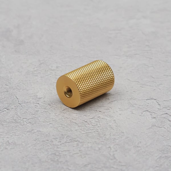 Handle & Home Gold Knurled Knob