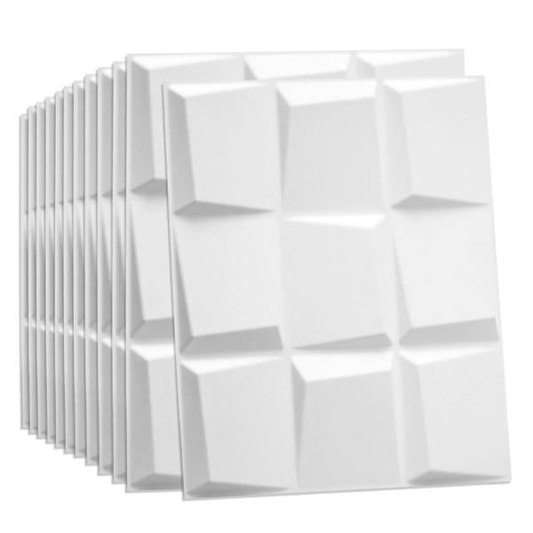 W3DP0014 - GA-WA21 Oberon Eco Friendly 3D Wall Panels Decorative Tiles - 50x50 cm - 12 Boards (for 3 sqm2)